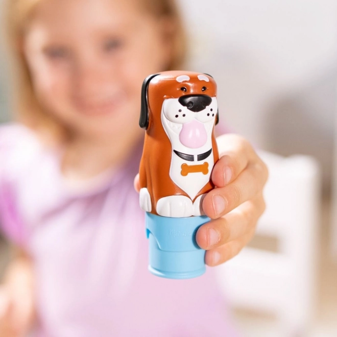 Sticker WOW! Stempelsticker hondje
