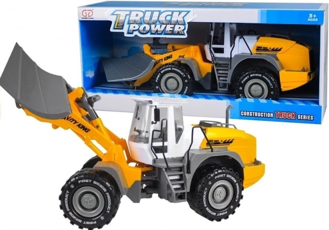 Grote plastic bulldozer met aandrijving
