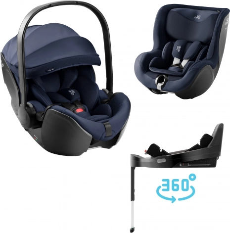 Autostoelset Baby-Safe Pro en Dualfix 5z in de stijl Night Blue