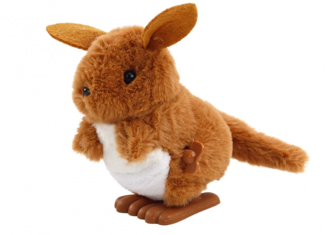 Schroefbare pluchen speelgoed Springende Kangoeroe Ornament Bruin