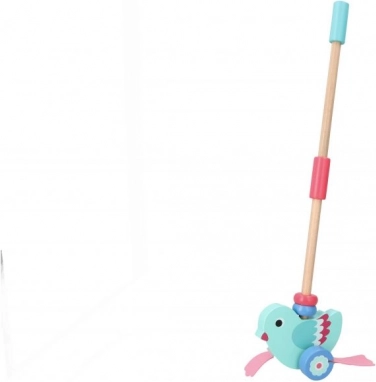 Houten duwvogeltje Adam Toys