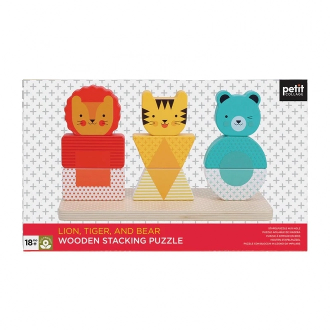 Petite Collage houten puzzel met dieren