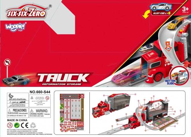 WOOPIE Set Takelwagen en Racebaan