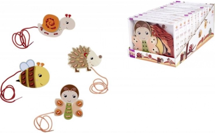 Houten borduurset met diertjes – 15 stuks
