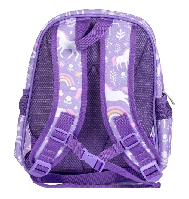 A Little Lovely Company kleuterschool rugzak – Eenhoorns en regenboog