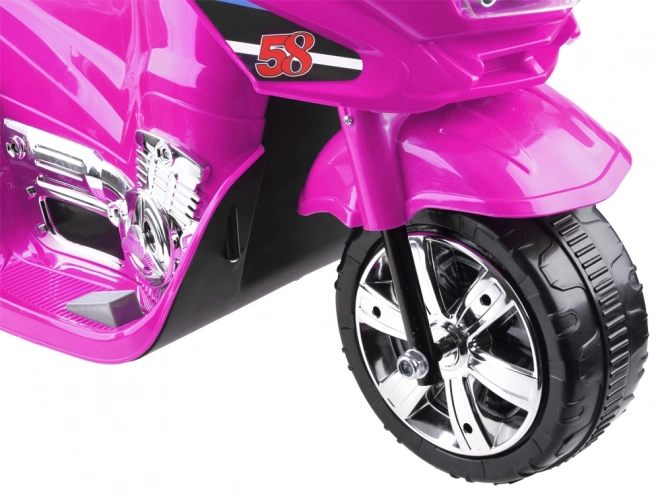 Kinder sportmotorfiets met kleurrijke LED verlichting – Roze