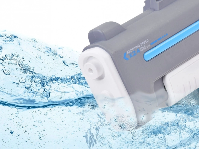 Elektrische waterpistool met dubbele sproeikop