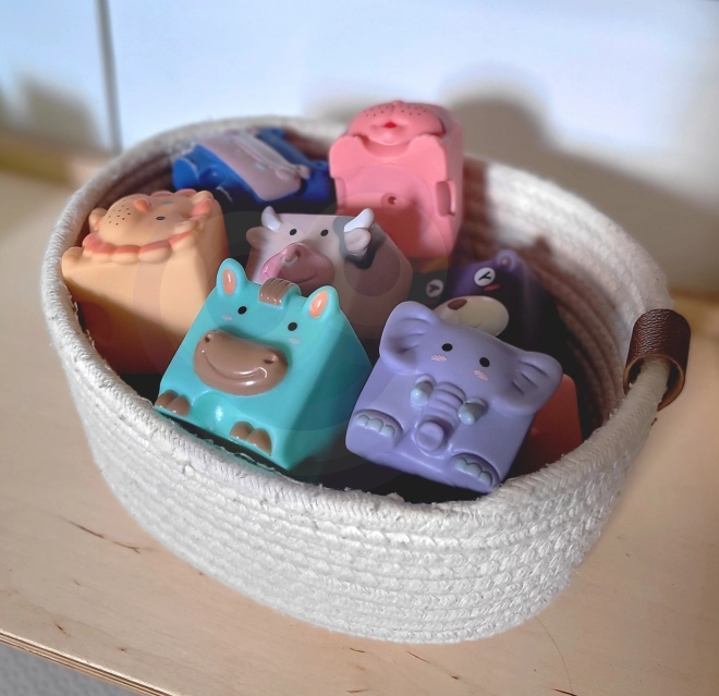 WOOPIE sensorische blokken en puzzeldieren 12 stuks