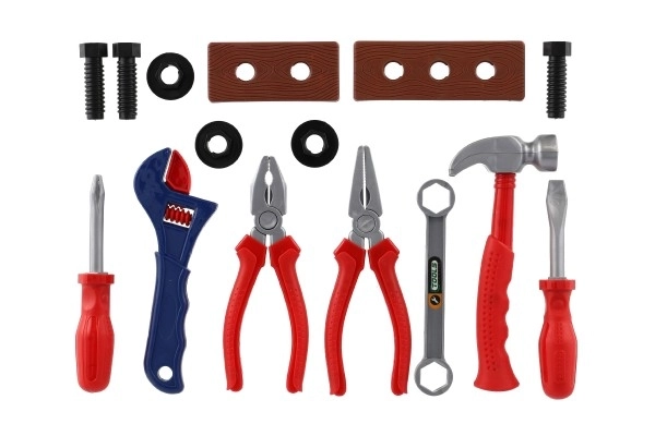 Set van plastic gereedschap voor kinderen