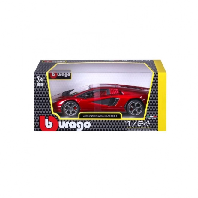 Bburago 1:24 Plus - Lamborghini Countach LPI 800-4 - Rood