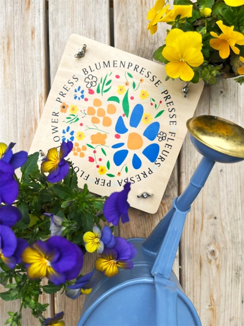 Kleine Voet Houten Bloemenpers