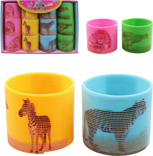 Kleurige Safari Veren 12 stuks