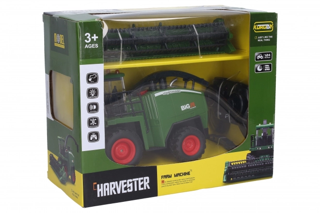 Rookmakende RC-combine op afstandsbediening 28 cm