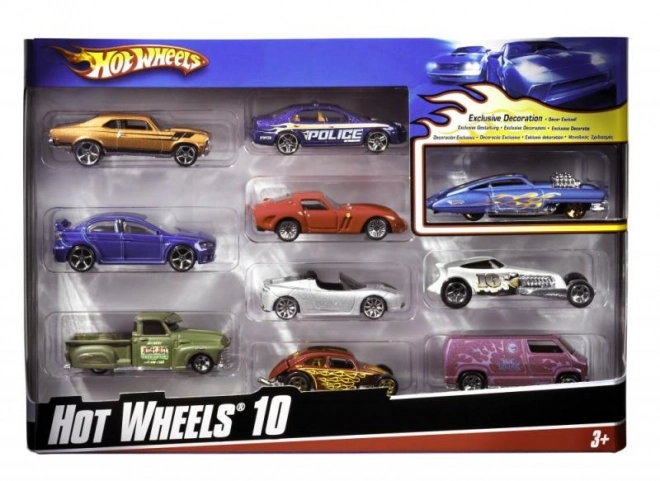Hot Wheels verzamelset 10 autootjes