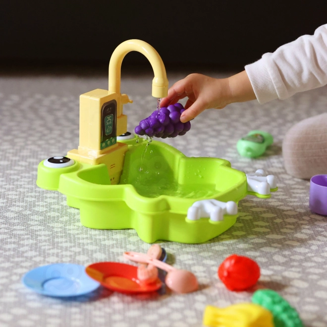 Woopie kinder gootsteen kikker met batterij en waterfunctie