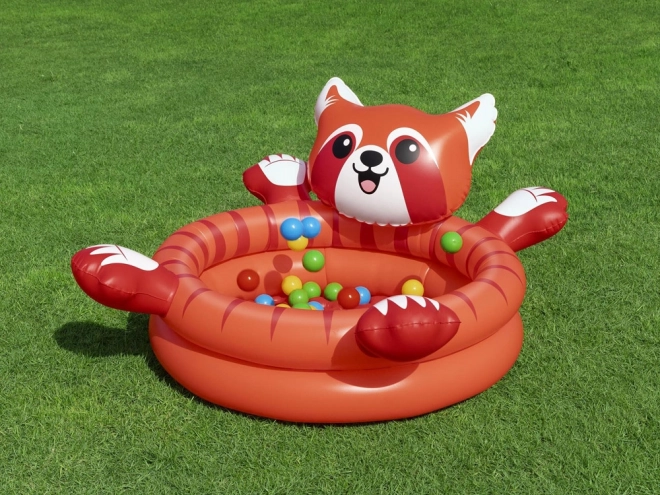 Droog zwembad rode panda met ballen van Bestway