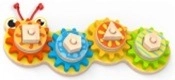Houten puzzel rups