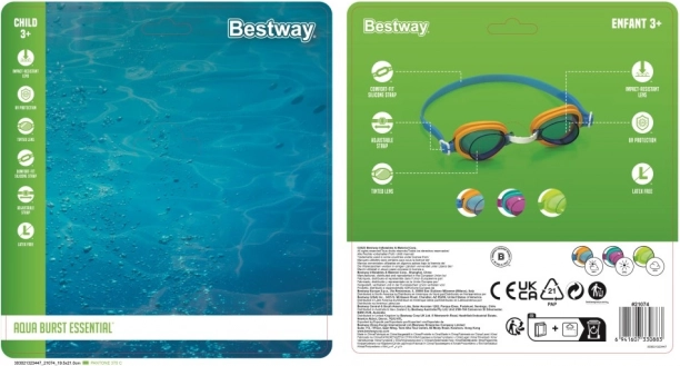 Aqua Burst zwembril voor kinderen - 3 verpakkingen