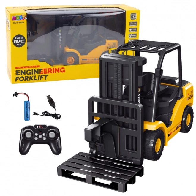 Afstandsbediende RC-heftruck 2.4GHz geel
