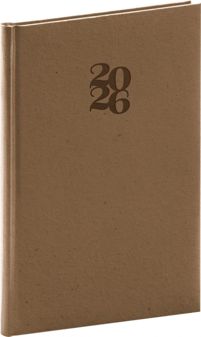 Essenza weekagenda 2026 hazelnoot 15 x 21 cm