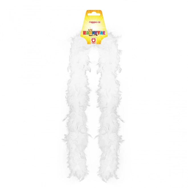 Boa wit met veren 180 cm