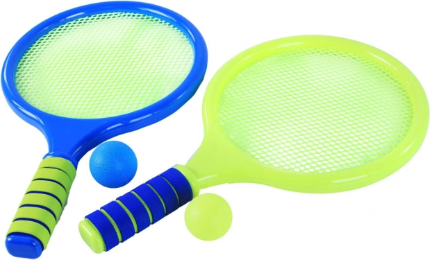 Strandpeddels met net – set met 2 ballen