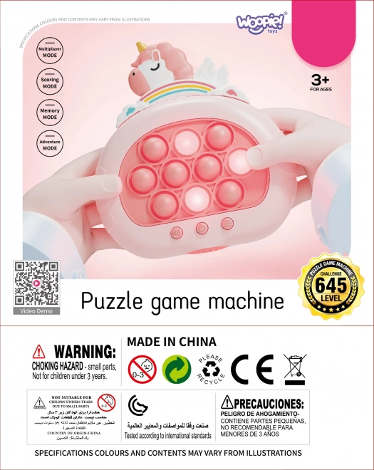 Interactief spelletje Pop It Eenhoorn