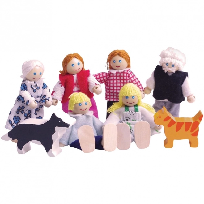 Rodina - houten poppen voor het poppenhuis