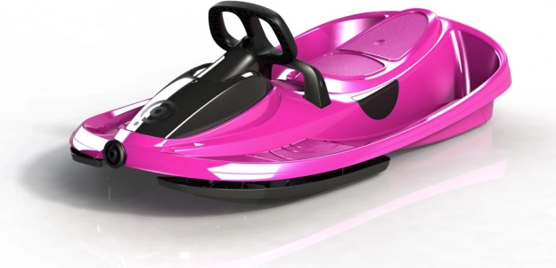 Stuurbare slee Stratos roze