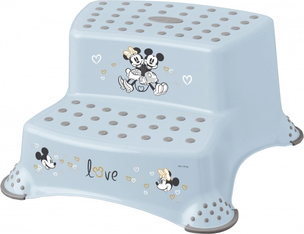 Tweeledige opstap voor wc en wastafel MICKEY – blauw