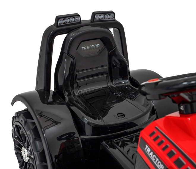 Kinder elektrische tractor met schuifblad – Rood