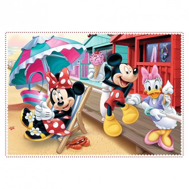 Puzzel 4in1 Minnie met vrienden