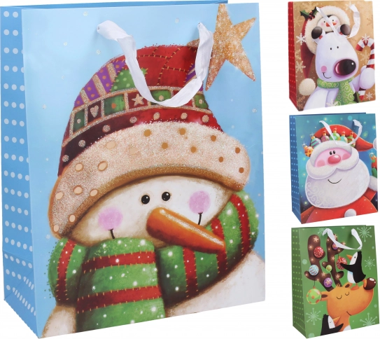 Cadeautas Kerst middelgroot