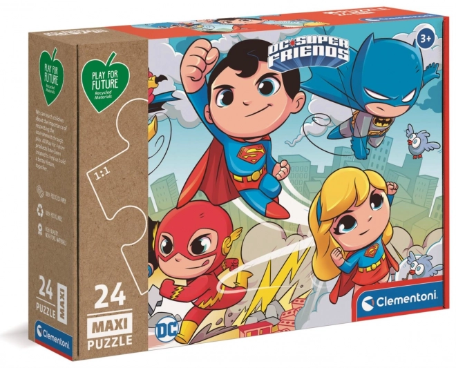Clementoni puzzel DC Super Friends MAXI 24 stukken