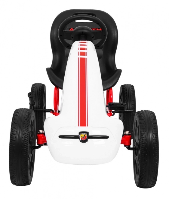 Gokart met trappers ABARTH wit