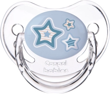Canpol babies Fopspeen 18m+ siliconen anatomisch NEWBORN BABY blauw