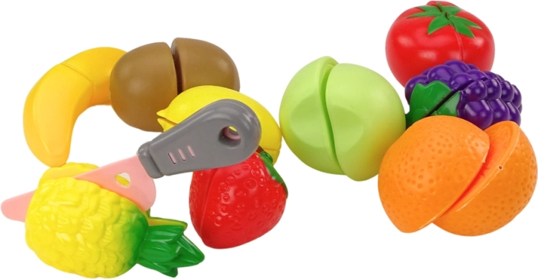 Kleurig snijfruit met klittenband