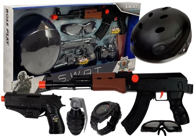 Kinderen S.W.A.T. Speelgoedset Met Pistolen en Helm