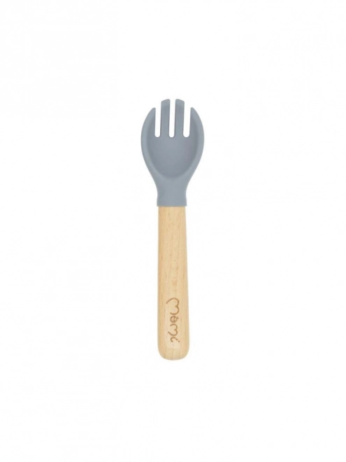MoMi AMI kinder siliconen eetset grijs