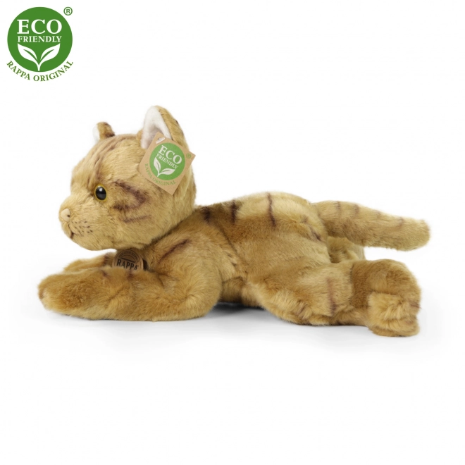 Pluche kat liggend 30 cm ECO-FRIENDLY