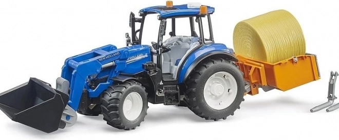 Bruder Tractor New Holland T5.120 met voorlader en kipwagen
