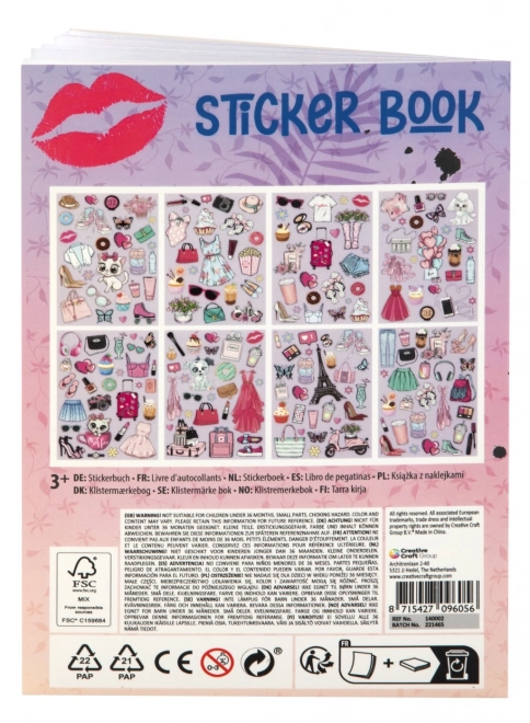 Boek met stickers Kleed je eigen pop aan A5