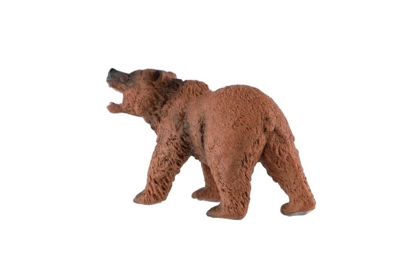 Bruine beer kunststof 12cm in zakje