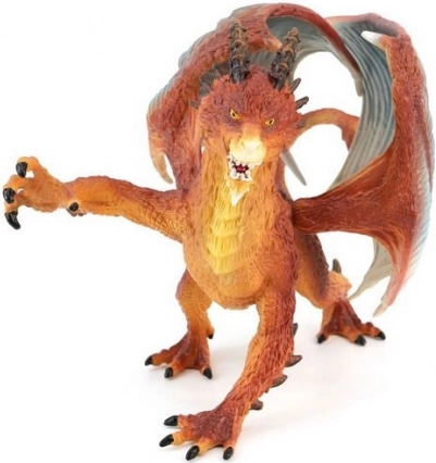 Rode draak 22 cm figuur