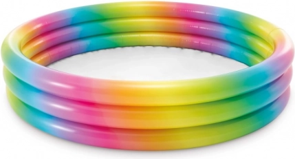 Opblaasbaar kinderzwembad met gekleurde stippen INTEX 147 × 33 cm