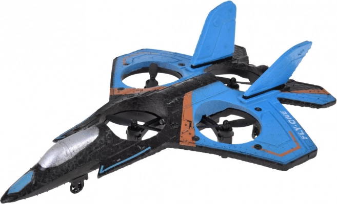 Quadcopter drone met afstandsbediening en LED-lampen