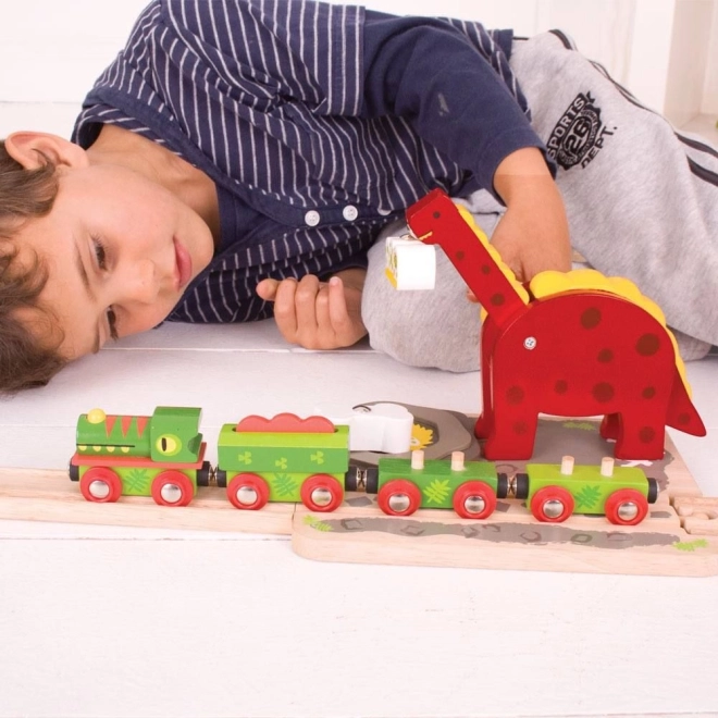 Magnetische dinosauruskraan met bewegende nek
