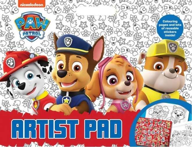 NICKELODEON Mega kleurboek met stickers Paw Patrol