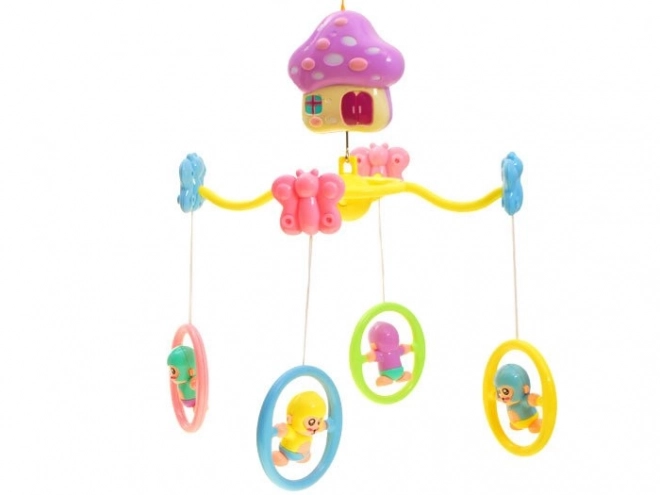 Pastel draaimolen met muziekdoos