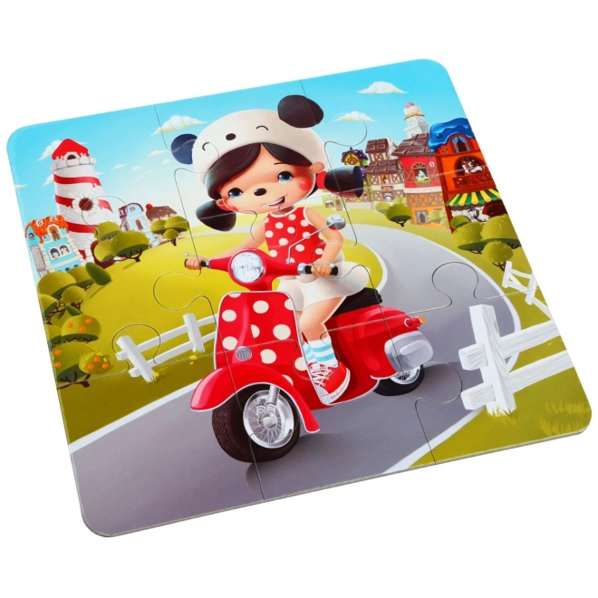Puzzlika Gelukkige Verhalen 3 in 1 kinderpuzzel